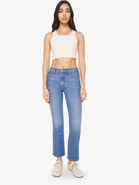 MOTHER Flare-Leg Jeans in Medium Blue Wash